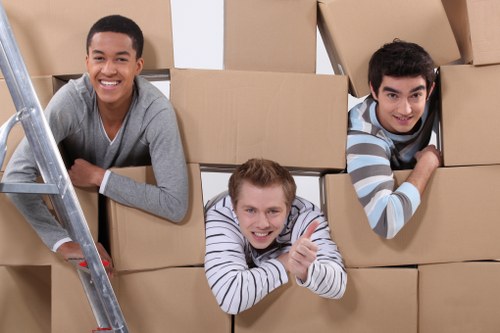 Home relocation with a moving truck in Battersea