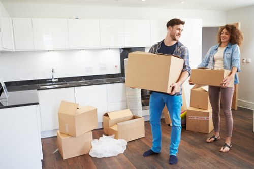 Removal van loaded for a quick Battersea house move