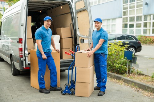 Low-carbon van used for a sustainable Battersea removal job