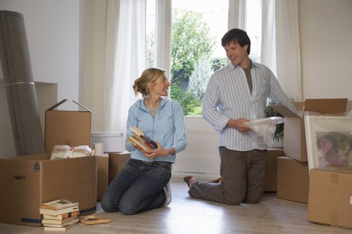 Efficient unpacking setup in a Battersea home after a local move