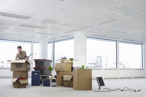 Professional movers handling furniture during a Battersea relocation