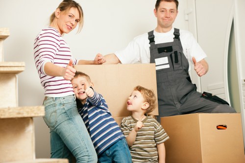 Furniture loading during a Battersea home relocation